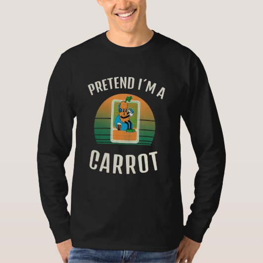 Voorraad I M A Carrot Vegan Halloween Costume T-shirt (Voorkant)
