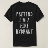 Voorraad I m A Fire Hydrant Costume Kinder Hallowe T-shirt (Design voorkant)