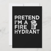 Voorraad I m A Fire Hydrant | Funny Firefighter Gi Feestdagenkaart (Voorkant)