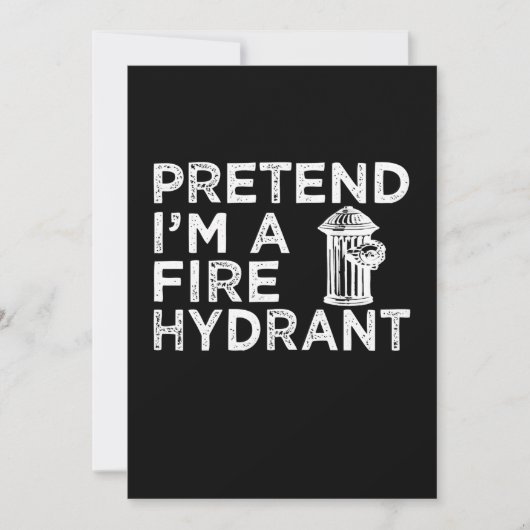 Voorraad I m A Fire Hydrant | Funny Firefighter Gi Feestdagenkaart (Voorkant)
