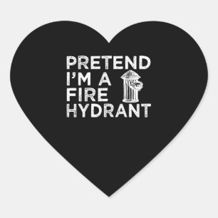 Voorraad I m A Fire Hydrant   Funny Firefighter Gi Hart Sticker