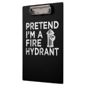 Voorraad I m A Fire Hydrant | Funny Firefighter Gi Klembord (Links)