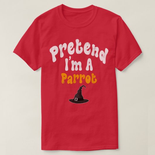 Voorraad I m A Parrot Costume Halloween Party T-shirt (Design voorkant)