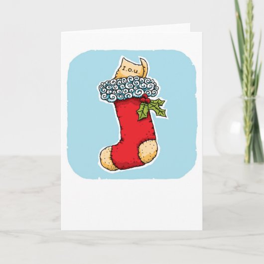 Voorraad I.O.U. Feestdagen Kaart (Voorkant)