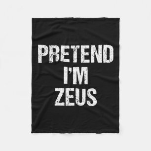Voorraad ik ben Zeus Costume Greek God Halloween P Fleece Deken