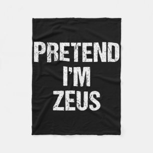 Voorraad ik ben Zeus Costume Greek God Halloween P Fleece Deken
