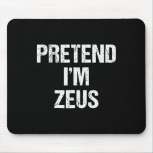 Voorraad ik ben Zeus Costume Greek God Halloween P Muismat