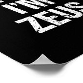 Voorraad ik ben Zeus Costume Greek God Halloween P Poster (Hoek)