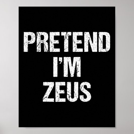 Voorraad ik ben Zeus Costume Greek God Halloween P Poster (Voorkant)