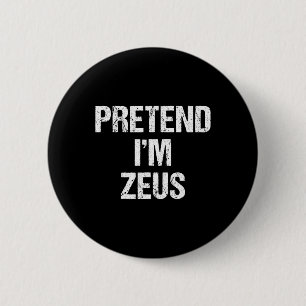 Voorraad ik ben Zeus Costume Greek God Halloween P Ronde Button 5,7 Cm