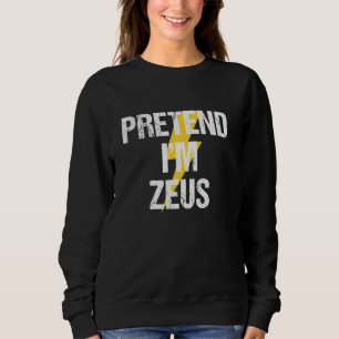 Voorraad ik ben Zeus Costume Greek God Halloween P Trui