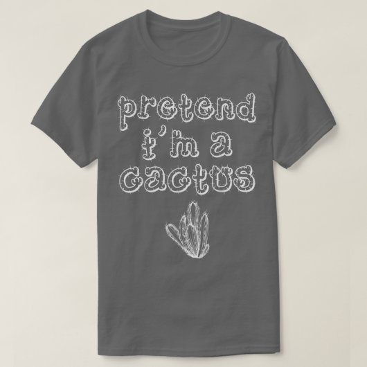 Voorraad Im A Cactus Halloween Costume T-shirt (Design voorkant)
