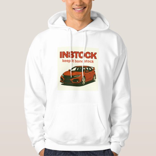 Voorraad: Keep it bone stock Hoodie (Voorkant)