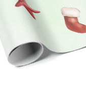 Voorraad kerstverjaardagsfeestje cadeaupapier (Rol Hoek)