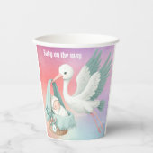 Voorraad met baby papieren bekers (Voorkant)