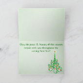 Voorraad over open haard (gepersonaliseerd) feestdagen kaart (Binnen)