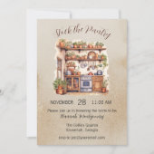 Voorraad van de bijkeuken, keuken bruids douche ui kaart (Voorkant)