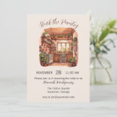 Voorraad van de bijkeuken, keuken bruids douche ui kaart (Staand voorkant)