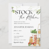 Voorraad van de keuken Pantry Cooking Vrijgezellen Kaart (Voorkant)