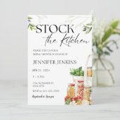 Voorraad van de keuken Pantry Cooking Vrijgezellen Kaart (Staand voorkant)