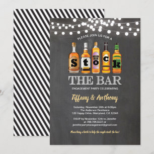 Voorraad van de verlovingspartij van het streepjes kaart