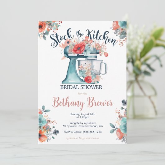 Voorraad van het Keuken thema Vrijgezellenfeest Kaart (Staand voorkant)