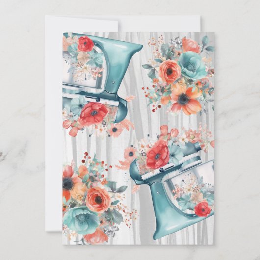 Voorraad van het Keuken thema Vrijgezellenfeest Kaart (Achterkant)