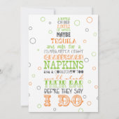 Voorraad voor de uitnodiging van de Bar Ftle Rhyme (Achterkant)