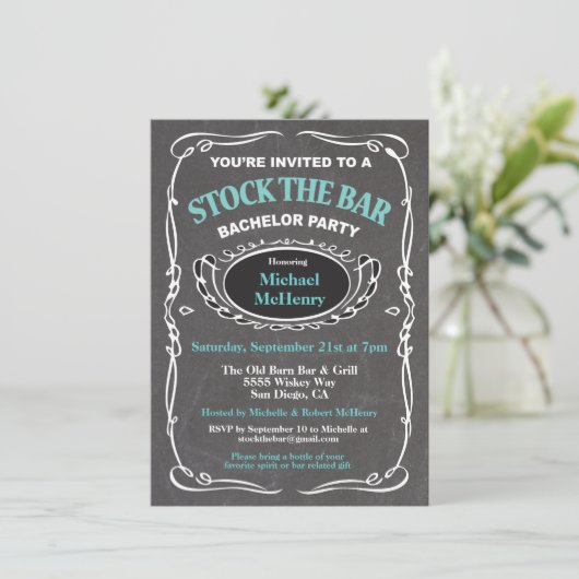 Voorraad voor de uitnodiging van de partij van de  (Staand voorkant)