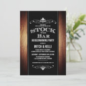 Voorraad voor de uitnodigingen van de Bar Housewar (Staand voorkant)