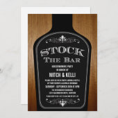 Voorraad voor de uitnodigingen van de Bar Housewar (Voorkant / Achterkant)