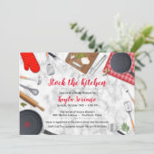 Voorraad voor de uitnodigingen van de Keukenpartij (Staand voorkant)