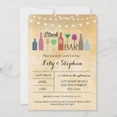 Voorraad voor het Verloving van de Bar Lights Part Kaart (Voorkant)