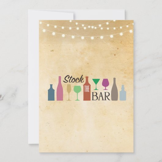 Voorraad voor het Verloving van de Bar Lights Part Kaart (Achterkant)