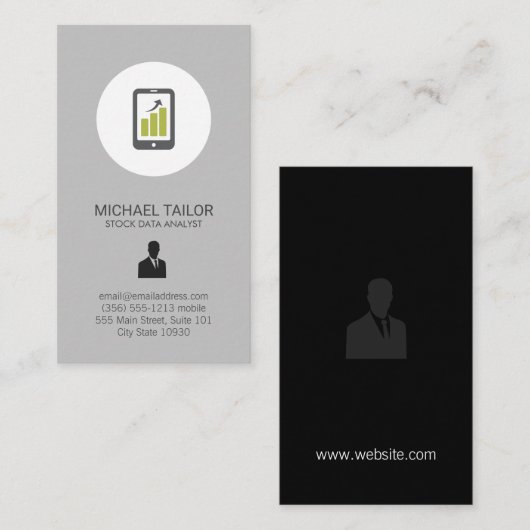 voorraadanalist visitekaartje (Voorkant / Achterkant)