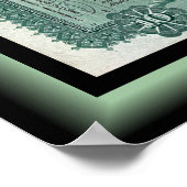 voorraadcertificaat van het spoorwegbedrijf Wabash Poster (Hoek)