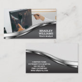 voorraadgegevens | financieel analist visitekaartje (Voorkant / Achterkant)