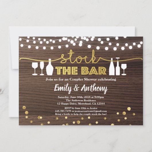 Voorraadhout en namaakgoud kaart (Voorkant)