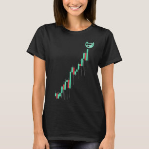 voorraadkaart FSX-muntstuk naar de maan-crypto na T-shirt