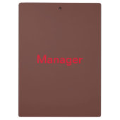 Voorraadklembord van manager klembord (Achterkant)