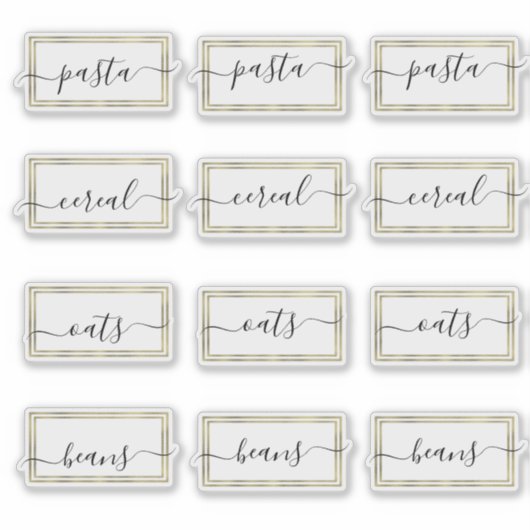 Voorraadorganisatie Nepgoud Schrift Sticker (Voorkant)