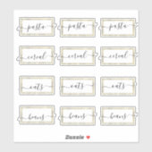 Voorraadorganisatie Nepgoud Schrift Sticker (Vel)