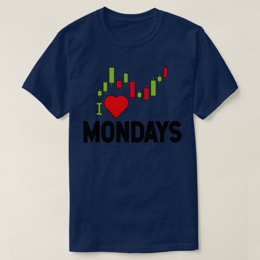 Voorraden dag handel I houdt van de beurs T-shirt (Design voorkant)