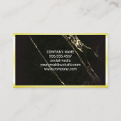 Voorraden | Goudgrens | Zwarte marmer Visitekaartje (Achterkant)