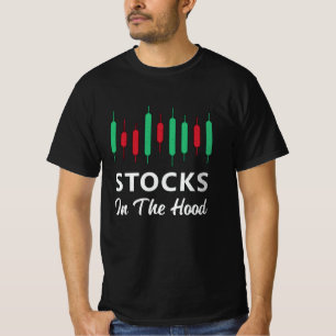 Voorraden op de aandelenmarkt in de houthandel t-shirt