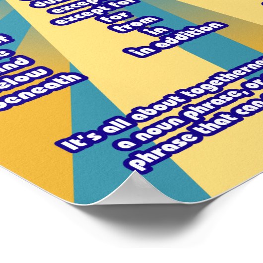 Voorraden Poster (Hoek)