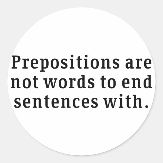 Voorraden Ronde Sticker (Voorkant)