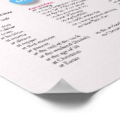 Voorraden tijd in het Engels Poster (Hoek)