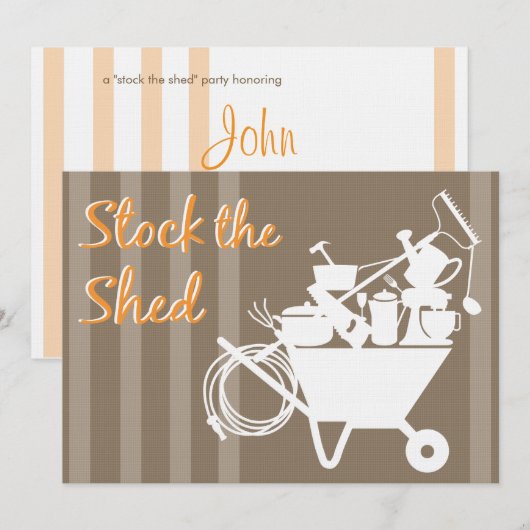 Voorraden | Uitnodiging voor weduwenschoeisel (Voorkant / Achterkant)