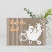 Voorraden | Uitnodiging voor weduwenschoeisel (Staand voorkant)